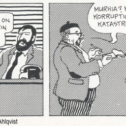 Keijo Ahlqvistin Ari Kutilan kanssa tekemät hyötysarjakuvat olivat ajatuksellisesti vuosikymmeniä aikaansa edellä